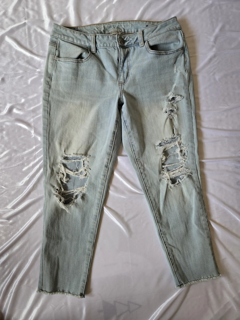 American Eagle Outfitters Light Mint Skinny Jeans